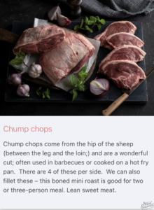 Moorlands Lamb Box Chump Options